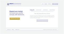 Desktop Screenshot of profitengineering.com